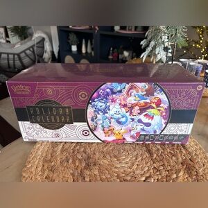 Pokemon TCG Holiday Calendar with Purple and Gold